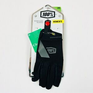 100%‎ Womens Ridecamp Gloves XC Enduro Mountain Bike Cycling Black Size M